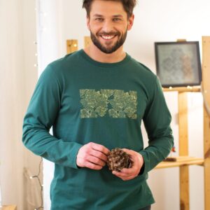 Jesienna piżama męska 100% bawełna Key