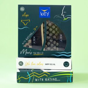 Slipy męskie z motywem łapy wilka 2 szt. Key