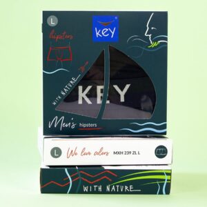 Stonowane bokserki Key – zielone