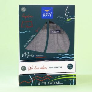 Jednolite bokserki Key – czarne