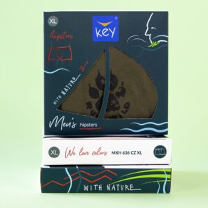 Bokserki run wild – do 4xl Key – czarne