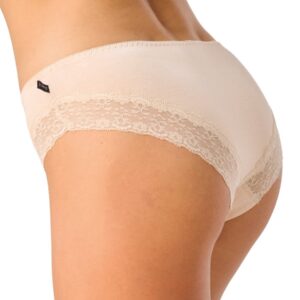 Niskie koronkowe majtki mini bikini 2 szt. Key – beżowe