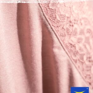 Relaksacyjna bluzka modal & wełna merino – 3 sploty Key – różowa