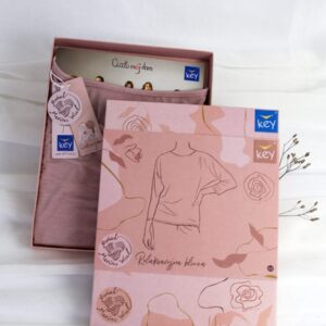 Relaksacyjna bluzka modal & wełna merino – 3 sploty Key – różowa