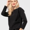 Wygodna i ciepła bluza domowa – HOT TOUCH Key – czarny melanż