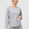 Wygodna i ciepła bluza domowa – HOT TOUCH Key – jasno-szara