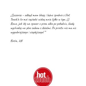 Wygodna i ciepła bluza domowa – HOT TOUCH Key – jasno-szara