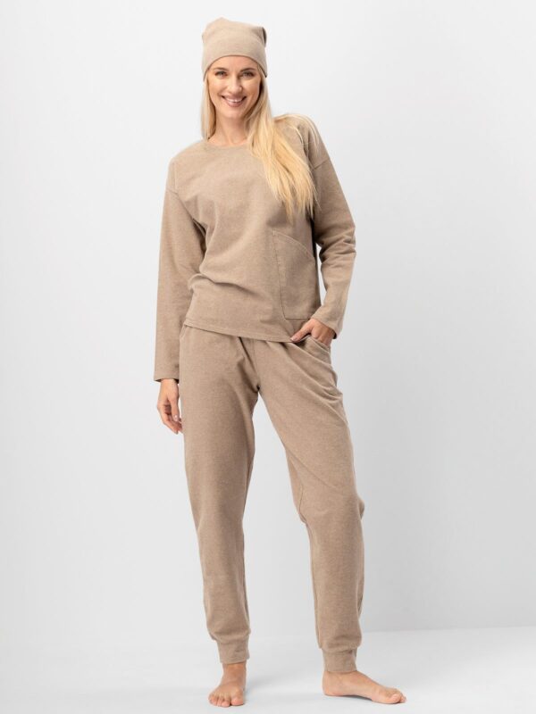 Wygodna i ciepła bluza domowa – HOT TOUCH Key – karmelowa