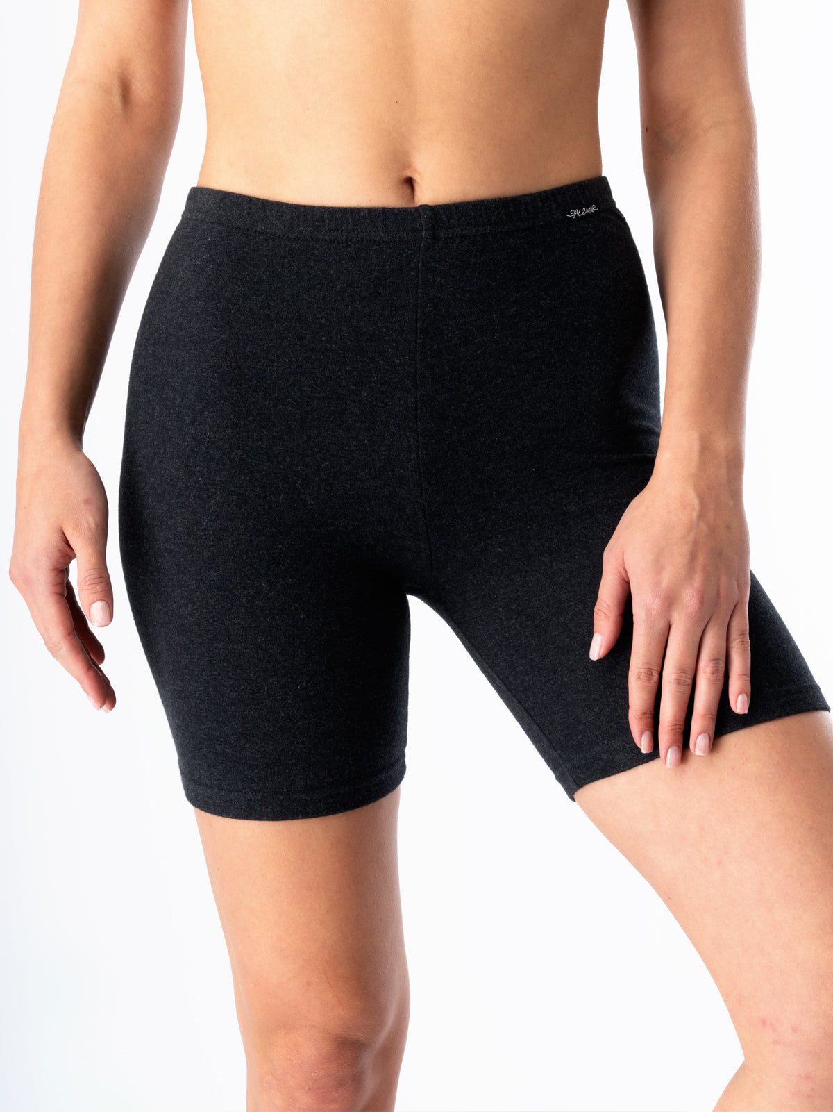 Wygodne długie szorty HOT TOUCH Key – czarny melanż